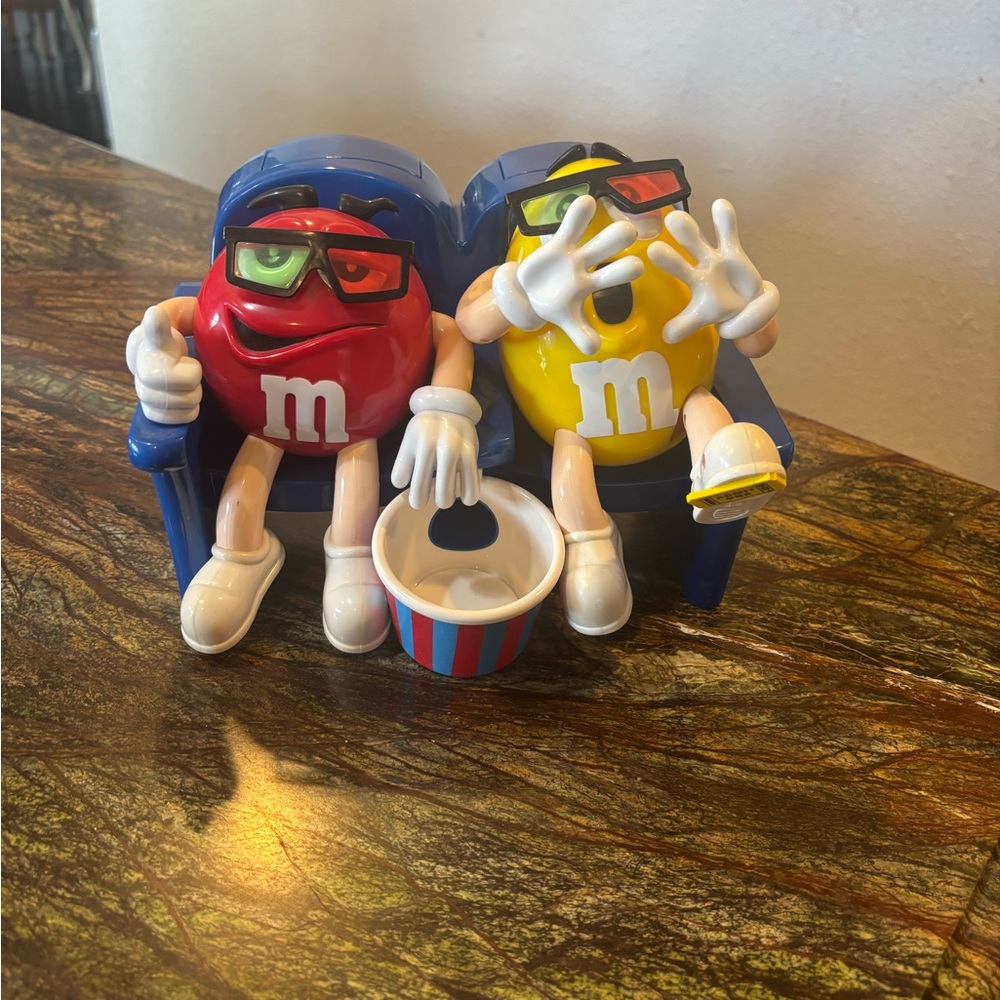 M&M's Red and Yellow Figurines candy dispenser